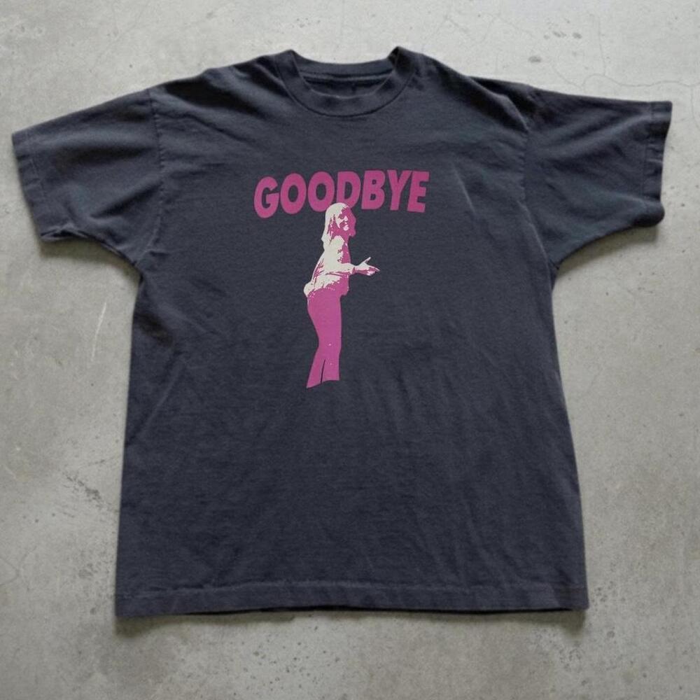 And Black Graphic Tee With Goodbye Text